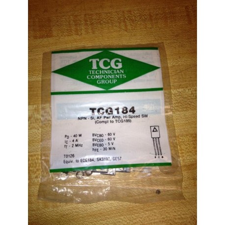 Technician Components Group TCG184 NPN Si AF Power Amp High Speed SW (Pack of 6)