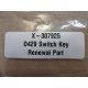 Allen Bradley D429 Switch Key X-307925