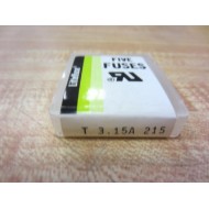 Littelfuse T 3.15A 215 Fuses T315A215 (Pack of 5)
