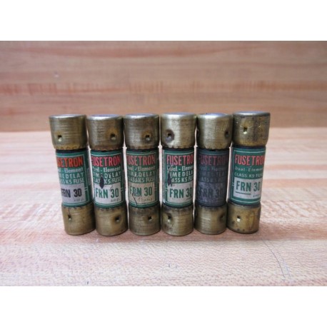 Buss FRN-30 Bussmann Fuse FRN30 Tested (Pack of 6) - Used