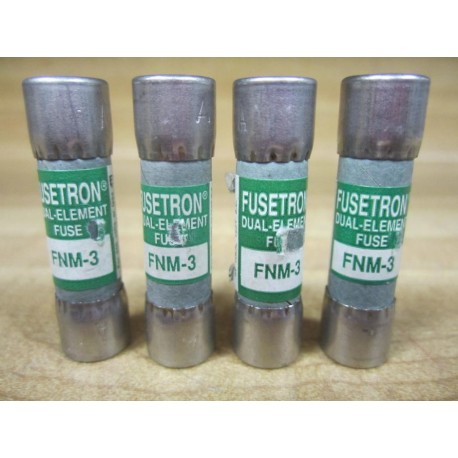 Buss FNM-3 Bussmann Fuse Cross Ref 4XC11 Tested (Pack of 4) - Used