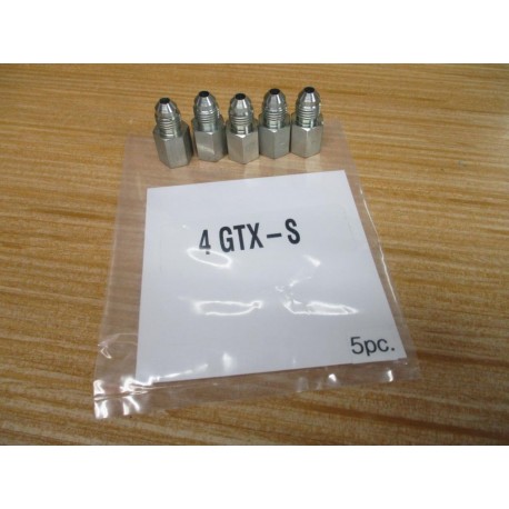 Parker 4GTX-S 37° Flare, Tube x NPT Fitting 4GTXS (Pack of 5)