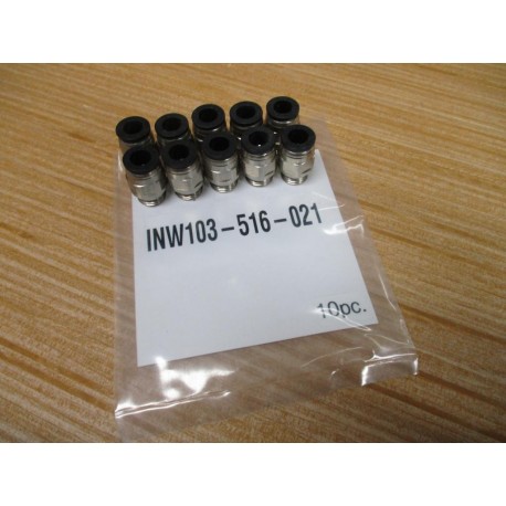 Numatics INW103-516-021 Male Connector INW103516021 (Pack of 10)