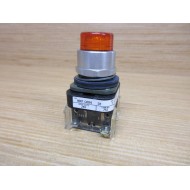 Allen Bradley 800T-QB24AD1 Button 800TQB24AD1 W800T-XD1, 800T-Blank Amber - New No Box