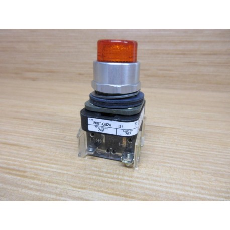 Allen Bradley 800T-QB24AD1 Button 800TQB24AD1 W800T-XD1, 800T-Blank Amber - New No Box