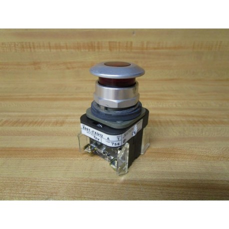 Allen Bradley 800T-FXQ12 Button 800T-FXQ12A 1 Blank, 800T-XA Red - New No Box