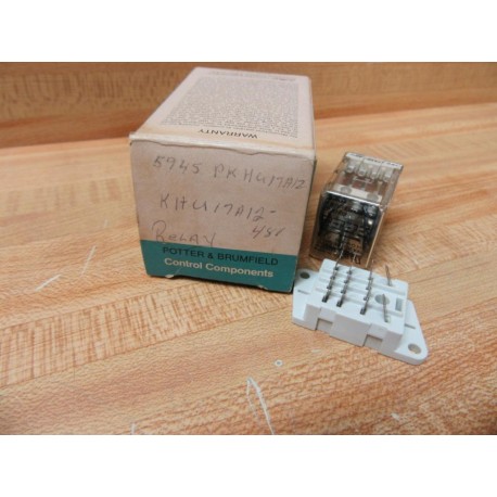 Potter & Brumfield KHU17A12-48V Relay WSocket KHU17A1248V