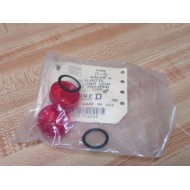 Square D 9001-R-9 Red Plastic Pilot Light Lens 9001R9 (Pack of 2)