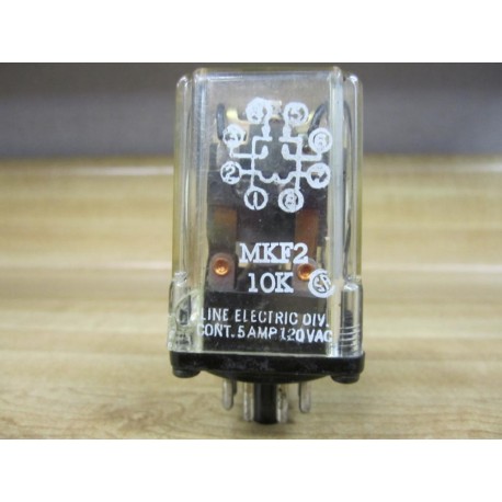 Line Electric MKF-2-10K Relay MKF210K - New No Box