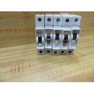 Siemens 5SX21 C6 6A 1 Pole Circuit Breaker  5SX21C6 (Pack of 4) - Used