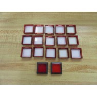 Allen Bradley 800A-N10A Lens Red (Pack of 17) - Used