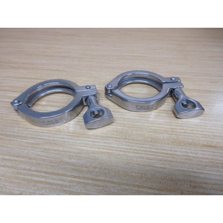 14CW0925 2" SS Sanitary Clamp 14CW0925 (Pack of 2) - New No Box