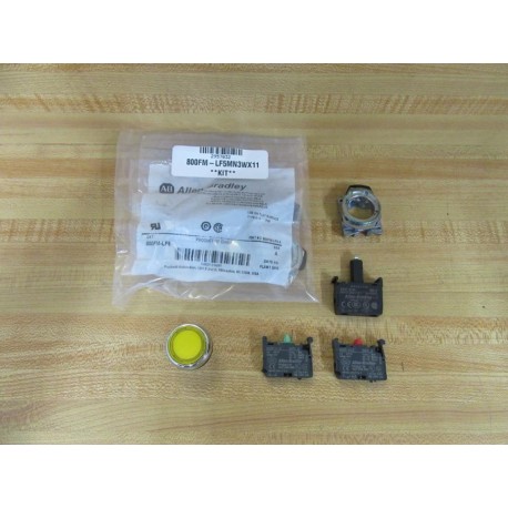 Allen Bradley 800FM-LF5MN3WX11 Push Button Switch