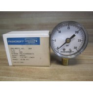 Ashcroft 20W1005PH 02L Pressure Gauge 20W1005PH 02L 0-30 PSI