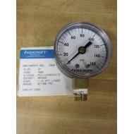 Ashcroft 20W1005PH 02L Pressure Gauge 20W1005PH 02L 0-160PSI