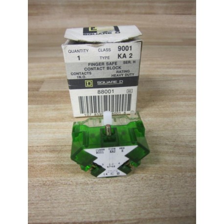 Square D 9001-KA2 Contact Block 9001KA2 88001 Series H