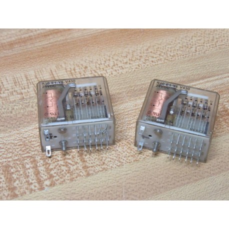 Potter & Brumfield R10-E1-Y6-V430 Relay 24VDC (Pack of 2) - New No Box