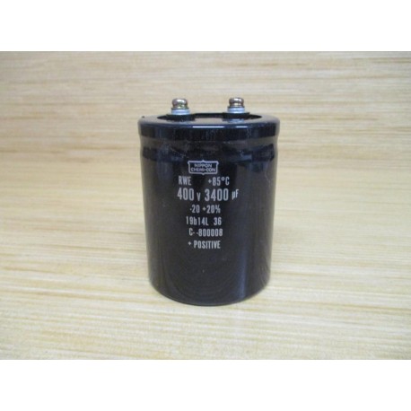 Nippon Chemi-Con RWE 400V 3400µF Capacitor 19b14L - New No Box