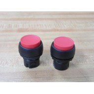 Allen Bradley 800FP-E4 Extended Push Button Red 800FPE4 (Pack of 2) - New No Box