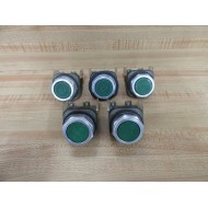 Allen Bradley 800T-A Button Green w800T-XD1 (Pack of 5) - Used