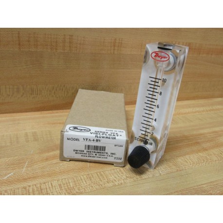 Dwyer VFA-4-BV SCFH Air Meter 0-10 VFA4BV