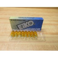 Eiko 555Y Miniature Lamp Bulb Yellow (Pack of 8)