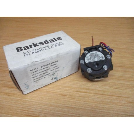 Barksdale EPD1S-AA40-Q2 Differential Pressure Switch EPD1SAA40Q2