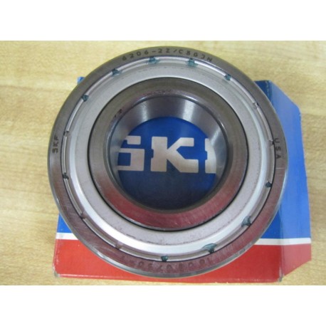 SKF 6206-2ZJEM Ball Bearing 62062ZJEM (Pack of 3)