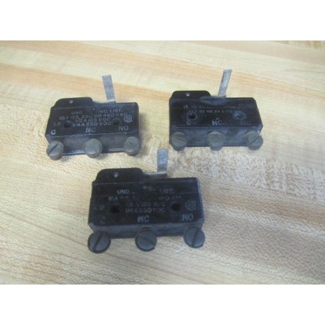 MicroSwitch BZ-2RW8435109-P4 Honeywell Switch (Pack of 3) - Used