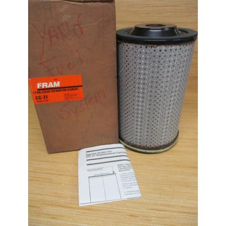 Fram CC-21 Coalescer Separator Element CC21