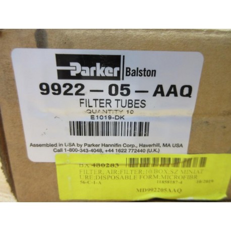 Parker 9922-05-AAQ Balston Filter Tube 992205AAQ