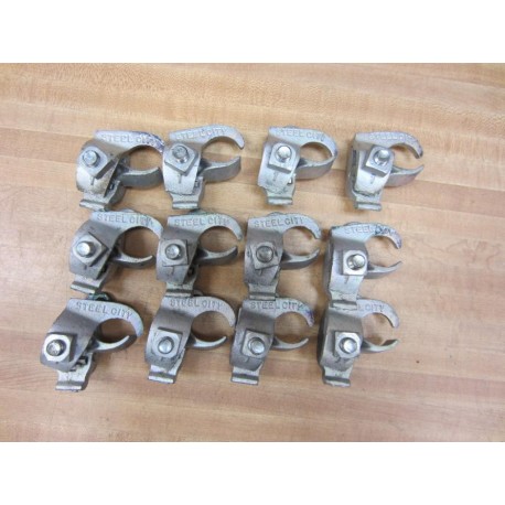 Steel City EC-1 1" Malleable Iron Pipe Clamp EC1 (Pack of 12) - New No Box