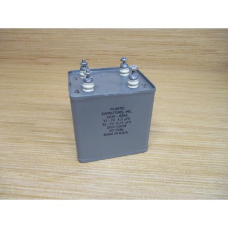 Plastic Capacitors LK30-425A Capacitor 4.0µFD 0.25µFD - New No Box