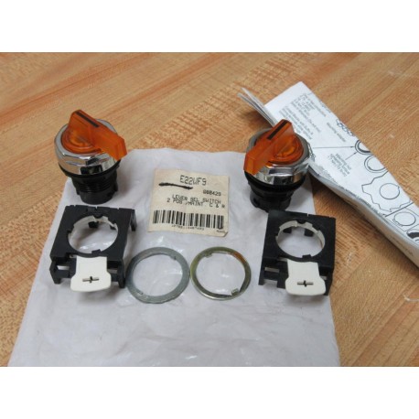 Cutler Hammer E22WF9 Eaton 2-Pos Lever Selector Switch (Pack of 2)