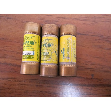 Buss LPJ-30SP Bussmann Fuse Cross Ref 4XF35 (Pack of 3) - Used