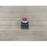 Allen Bradley 800T-B Pushbutton 800TB Red w(2-800T-XA) - Used