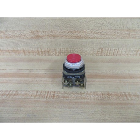 Allen Bradley 800T-B Pushbutton 800TB Red w(2-800T-XA) - Used