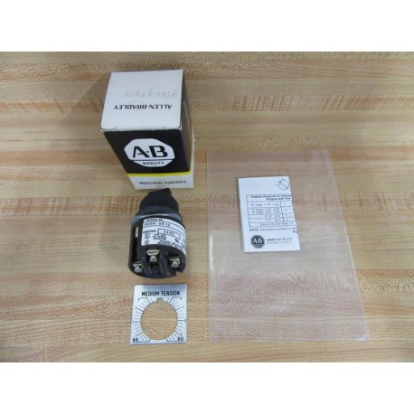 Allen Bradley 800H-UR12 Potentiometer Optional Legend