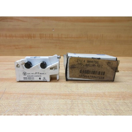 Westinghouse 9084A17G01 Auxiliary Contact Type J11 Model C