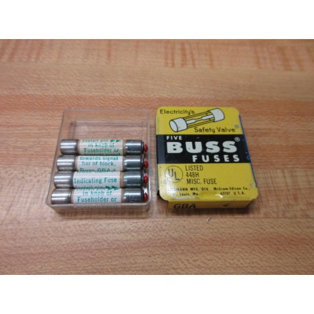 Buss GBA-4 Bussmann Fuse Cross Ref 1CC05 (Pack of 4)