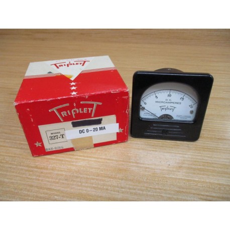 Triplett 327-T DC 0-20 MA Panel Meter 327T