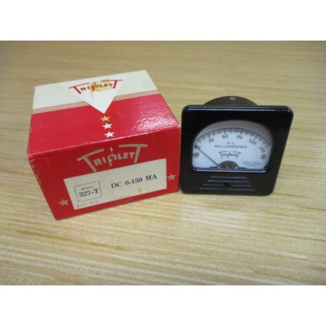 Triplett 327-T DC 0-150 MA Panel Meter 327T