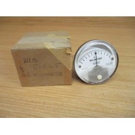 Triplett 221-PL DC 5-0-5 MA Panel Meter 221PL