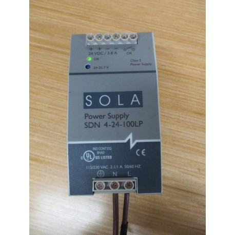 Sola SDN 4-24-100LP Class II Power Supply SDN424100LP - Used