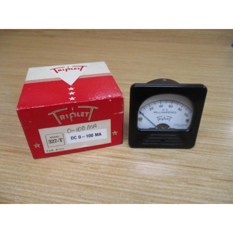 Triplett 327-T DC 0-100 MA Panel Meter 327T