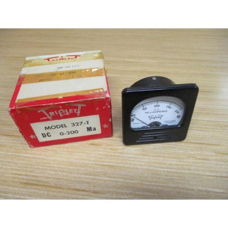 Triplett 327-T DC 0-200 MA Panel Meter 327T