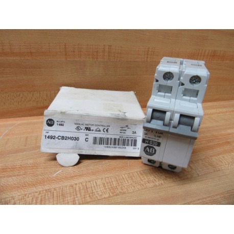 Allen Bradley 1492-CB2H030 Circuit Breaker 3A 2P 1492CB2H030