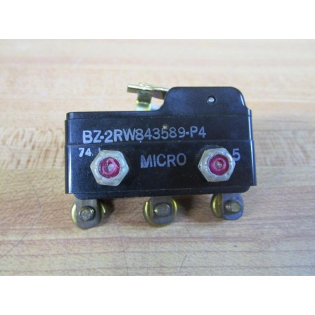 Micro Switch BZ-2RW843589-P4 Switch BZ2RW843589P4 - Used