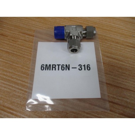 Parker 6MRT6N-316 A-Lok Male Run Tee 6MRT6M316