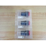 Idec AL6M-P4P-R Red Lamps AL6MP4PR (Pack of 3)